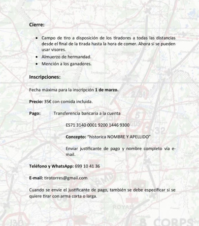 El 15 de marzo del 2025 cuarta tirada con armas historico militares cortas y largas en Torres de Segre. 10