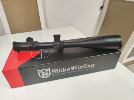 VENDIDO visor Nikko Stirling Hornet ED 10-50x60 IR. Ideal para iniciarse en Fclass o BR. Precio 450 euros 00