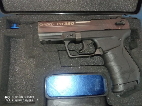 Lo dicho cambio pistola del 9 corto Walther pk380
Por carabina estilo Mp15 .
El arma está Guiada en F 00