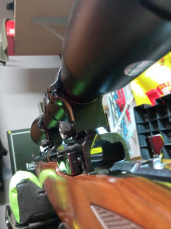 Buenas noches, acabo de estrenar una carabina ISSC MRS MK22, con un visor Bushnell Tropy 6-18x50, que 120