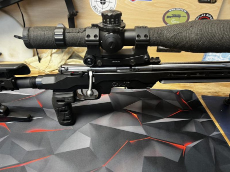 Carabina Savage Mark II BSEV cañón de acero inoxidable de 21 pulgadas, fluteado en espiral. Con LSS-RF 01