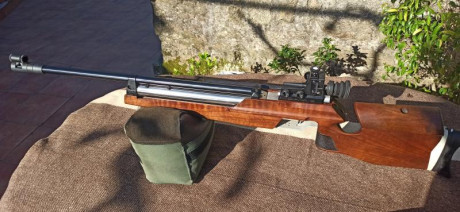 Vendo carabina SSP (Single Stroke Pneumatic), con disparo sin vibración ni retroceso alguno, calibre 4,5, 11