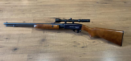 Vendo esta carabina de corredera en excelente estado de conservación y tiro. Admite calibre 22 Corto, 01