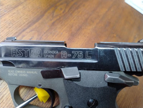 Vendo pistola Astra A75L en estado IM-PRE-SIO-NAN-TE. Pavones como recién salida de fábrica, revisada 02