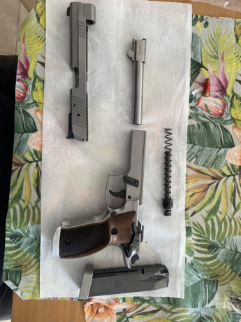 Muy buenas a todos.

Pongo en venta una Sig Sauer P 226S Xfive Classic (La alemana) en acero inoxidable 12