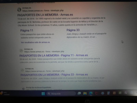  EN RECUERDO Y HOMENAJE A LOS QUE YA NO ESTÁN. 

Si pones en  GOOGLE    PASAPORTES EN LA MEMORIA   da 170