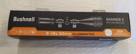Visor con reticula iluminada balística DOA de intensidad regulable. Usado dos veces. Vendo por cambio 11
