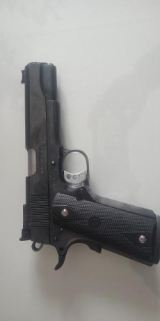 Vendo este arma en perfecto estado, COLT 1911 MK IV, SERIE 80, GOVERNMENT. 9mm PB 
Cañón barrell, miras 01