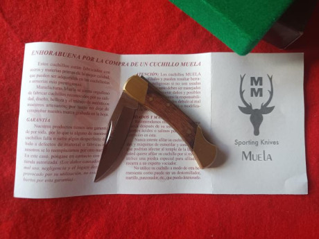 Navaja Muela  del cazador Núm.4,  modelo 23-M, la pieza más pequeña de la serie cazador  y de la  factoría 02
