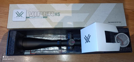 Vortex Viper Hst 6-24X50, igual que nuevo unos meses en una carabina bergara trainer.
Con anillas Warne 00