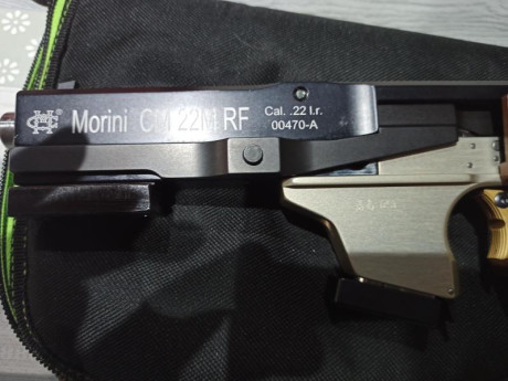 vendo pistola morini CM RF cal 22 ,la pistola esta en perfectas condiciones,la cacha es una M.

su precio 21
