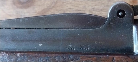 Vendo K98 con pavón original. Todas las piezas están con la misma numeración excepto: el conjunto del 60
