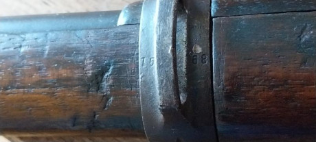 Vendo K98 con pavón original. Todas las piezas están con la misma numeración excepto: el conjunto del 71