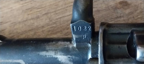 Vendo K98 con pavón original. Todas las piezas están con la misma numeración excepto: el conjunto del 92