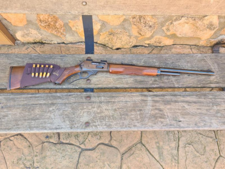 Vendo rifle Marlin 444,  muy buen estado, no le uso, incluye bases Warne, correa y funda. 800 €. 02