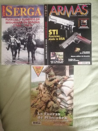 Vendo lote de revistas ARMAS y SOLDIERS más otro sobre Fuerzas y Cuerpos de Seguridad 1900-1945 y bandolería.

Todo 01
