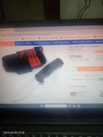 Hola compañeros,buenas tardes,os mando una foto de un cuchillo de calidad que me ha llegado de regalo 100