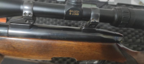 Vendo rifle de cerrojo mannlincher cal 300 con gatillo de pelo y monturas apel+visor del 2;5 -al 10 aumentos. 02