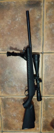 Vendo Sako Quad 22lr para mini fclass con  visor., maletín rígido y bípode 
Precio 1450 euros.Esta en 01
