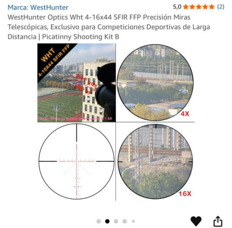Vendo este visor comprado hace 4 meses en Amazon, lo compré para poner en una CD del 22lr, por que leí 00
