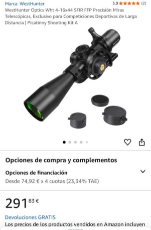Vendo este visor comprado hace 4 meses en Amazon, lo compré para poner en una CD del 22lr, por que leí 00