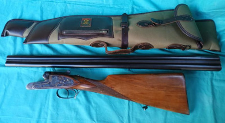 En venta escopeta paralela/plana Arrieta mod 505 "Alaska" Cal 12/70 agujas de válvula con escape 50