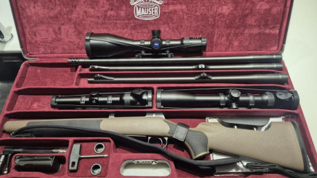 Vendo equipazo Mauser M03 Extreme Target en calibre 300weatherby con cañón semipesado de 65cm con rosca 00
