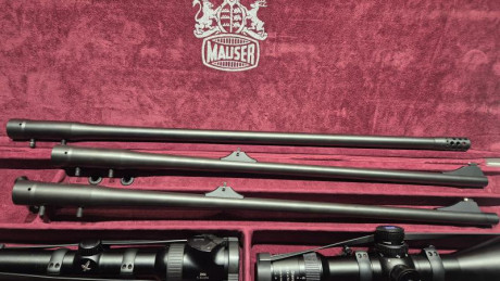 Vendo equipazo Mauser M03 Extreme Target en calibre 300weatherby con cañón semipesado de 65cm con rosca 31