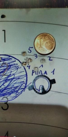 Bueno, para animar el foro un poco, propongo colgar fotos de dianas y arma usada para ello, pudiendo ser 161