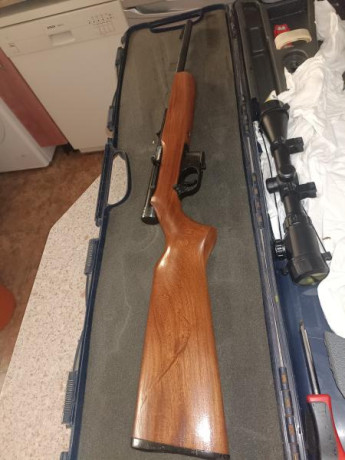 vendo rifle del 22 marca MAHELY calibre 22  solo mide 80 cm ,.....200 euro .....Es pequeño y jugueton 01