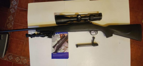 Se vende Rifle Marlin modelo XS7 calibre 308W prácticamente sin uso, reestreno. Nunca salió de caza. Con 10