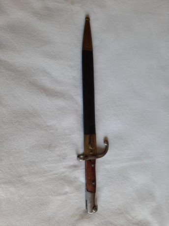 Bayoneta para el  Fusil Pattern 1908 . 
Fabricada en Solingen, por Weyersberg & Kirschbaum.

En buen 00