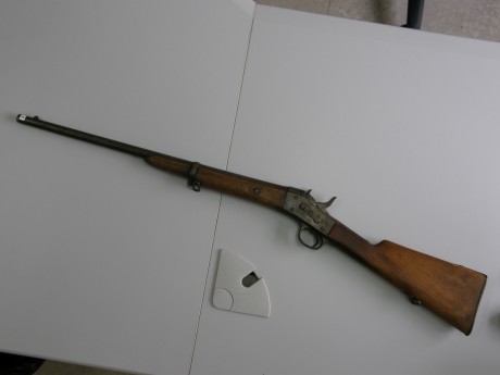 Vendo tercerola de sistema Rolling Block de calibre 44 con fecha marcada 1874. Inutilizado mediante 3 00