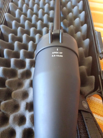 Un compañero vende el siguiente rifle Sig SHR 970 calibre 308 con visor Alpen XP 2'5-15×50, el conjunto 00
