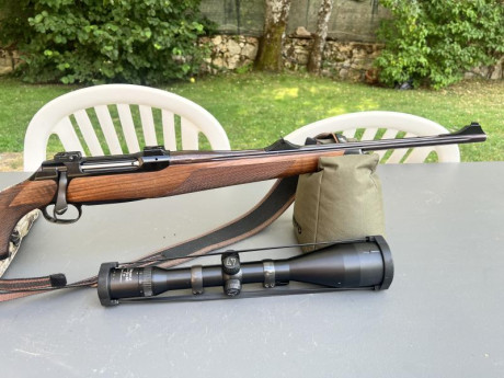 Vendo Sauer 202 Highland en calibre 30-06. 
Muy poco uso y muy bien cuidado. 
Se vende con bases y anillas 00