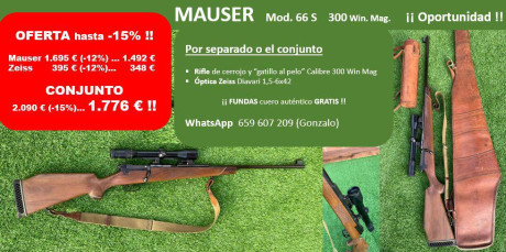 Hola, se vende 2 rifles muy bien conservados 01