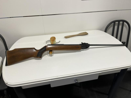 Se vende carabina Diana 35, en perfecto estado de funcionamiento, el estado de la madera y del pavonado 01