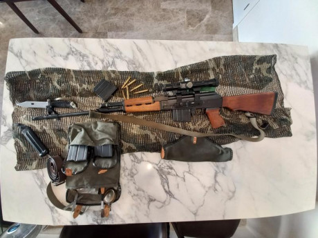 Vendo Rifle Zastava M76 cal 8x57 Js en perfecto  estado.
Único propietario  el Rifle se compró de capricho 00