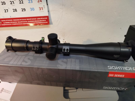 Vendo visor Sightron 45X45 Competition, en prefecto estado comprado hace un año en armeria Parriego. con 01