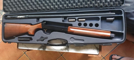 Se vende Benelli 121 con cañón Saint Etienne de 70 cm, ánima 18.3 con choke fijo de **. Culata y guardamanos 81