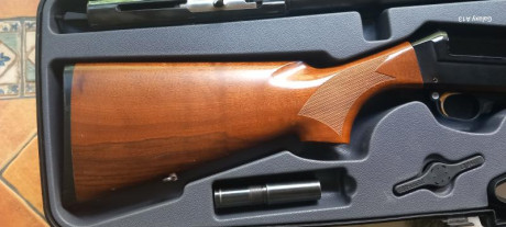 Se vende Benelli 121 con cañón Saint Etienne de 70 cm, ánima 18.3 con choke fijo de **. Culata y guardamanos 80