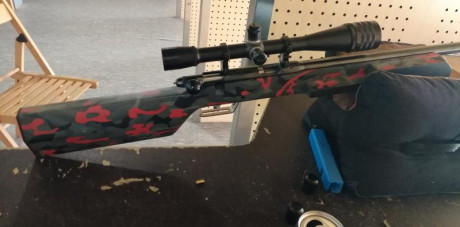 Excelente precisión con RWS special match, disparador a 50g, completamente regulable, cerrojo muy suave, 21