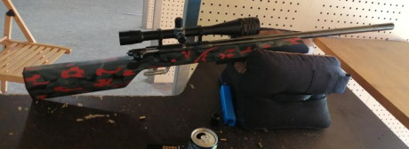 Excelente precisión con RWS special match, disparador a 50g, completamente regulable, cerrojo muy suave, 20
