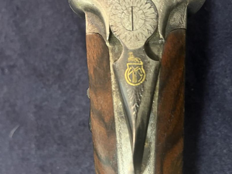 Escopeta yuxtapuesta expulsora AYA 117 de 1962 con dos juegos de cañones, de 68 cm (*** y *) y 71cm (** 00