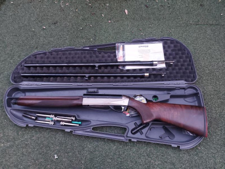 Por motivos de salud, vendo Benelli raffaello crio del calibre 20, 20/76, cañón propio longitud 65cm con 00