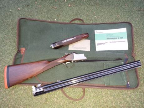 Por motivos de salud, vendo browning 325 del calibre 20, importada de Italia por armeria Mur, con culata 01