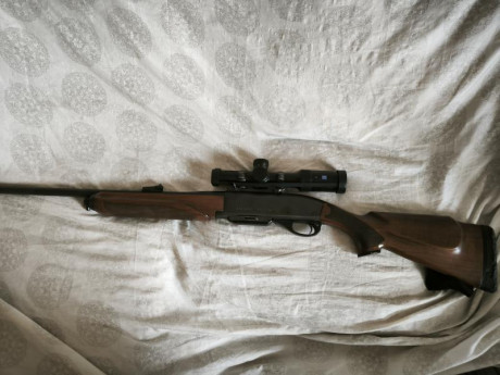 Hola, vendo remington 7400 en 30.06 con visor Zeiss conquest V4 1-4x24 retícula iluminada como nuevo, 02