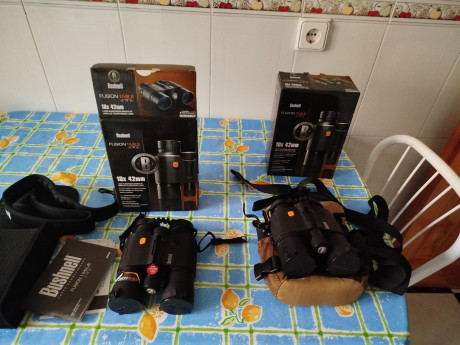 Hola vendo unos prismaticos bushnell fusion 1 mile 10x42, están nuevos sin estrenar, he abierto la caja 00