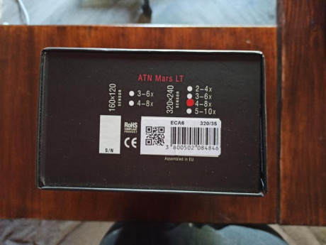 Vendo visor térmico ATN Mars LT en perfecto estado.
 apenas usado, tiene algunas pegatinas todavía.
- 01