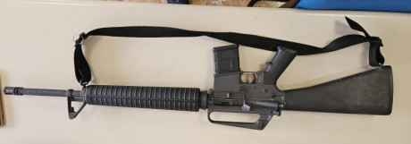 Se vende Rifle Colt AR-15 A2 cal. 222 sporter II, con dos cargadores originales colt. El arma esta depositada 00
